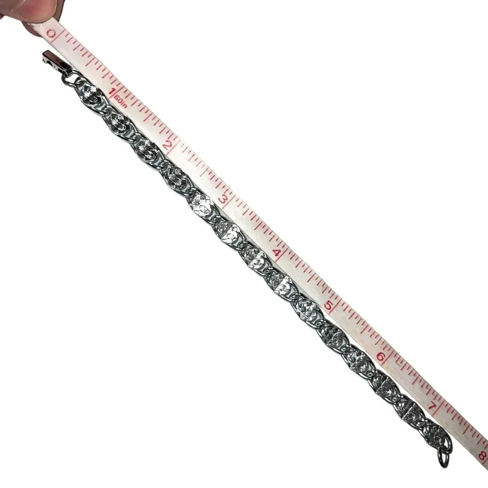 Sarah Coventry Womens Chain Bracelet Silver Tone Stamped